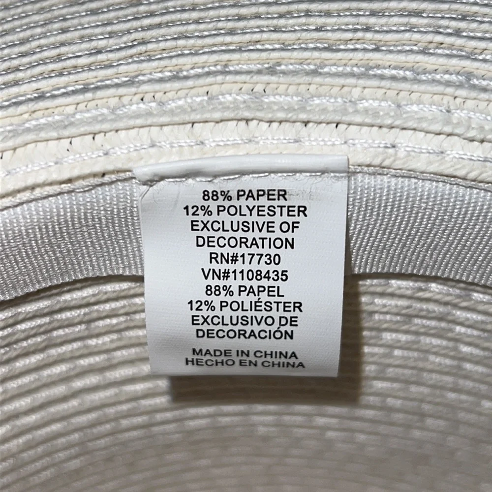 Women’s White and Black Fedora hat! Brand new. Never worn. - Picture 4 of 4